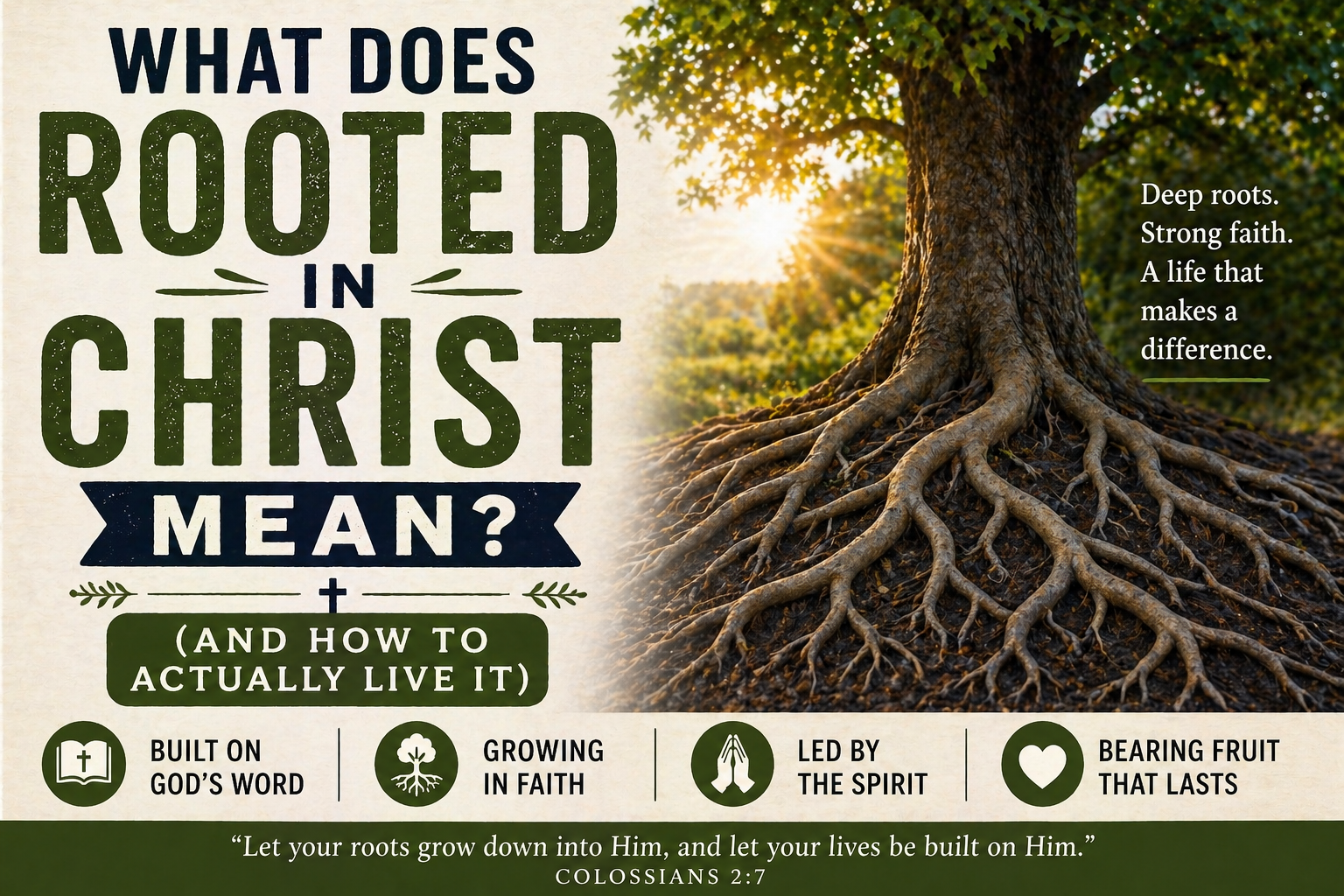 What Does Rooted in Christ Mean? (And How to Actually Live It)