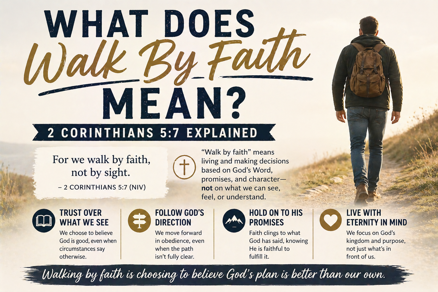 What Does Walk By Faith Mean? (2 Corinthians 5:7 Explained)