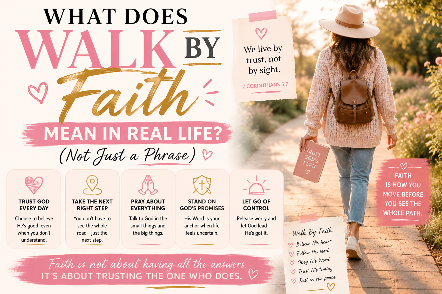 What Does Walk By Faith Mean in Real Life? (Not Just a Phrase)