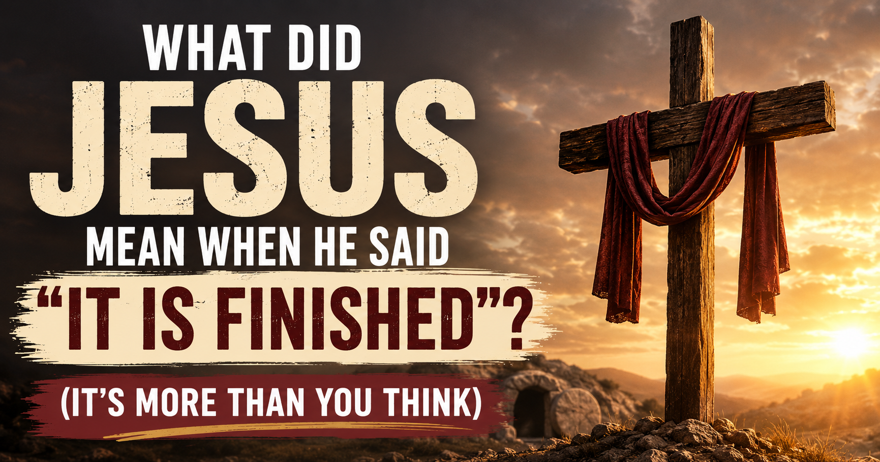 What Did Jesus Mean When He Said 'It Is Finished'? (It's More Than You Think)