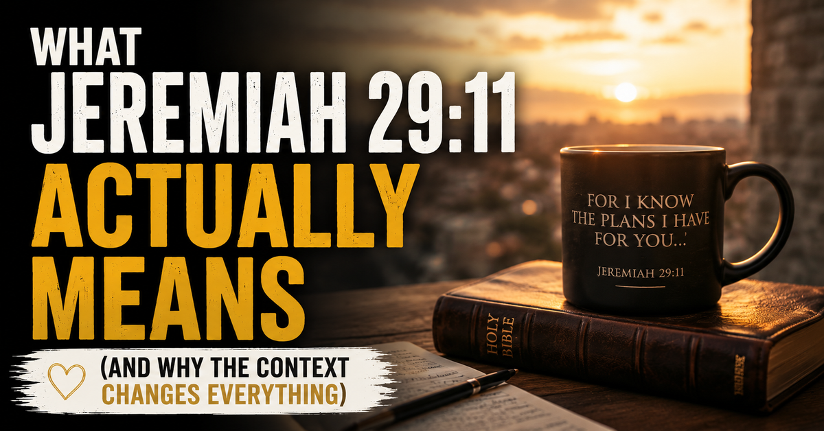 What Jeremiah 29:11 Actually Means (And Why the Context Changes Everything)