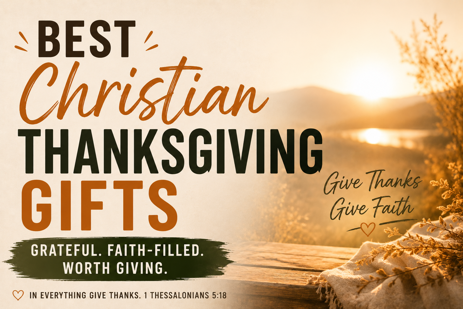 Best Christian Thanksgiving Gifts (Grateful, Faith-Filled & Worth Giving)