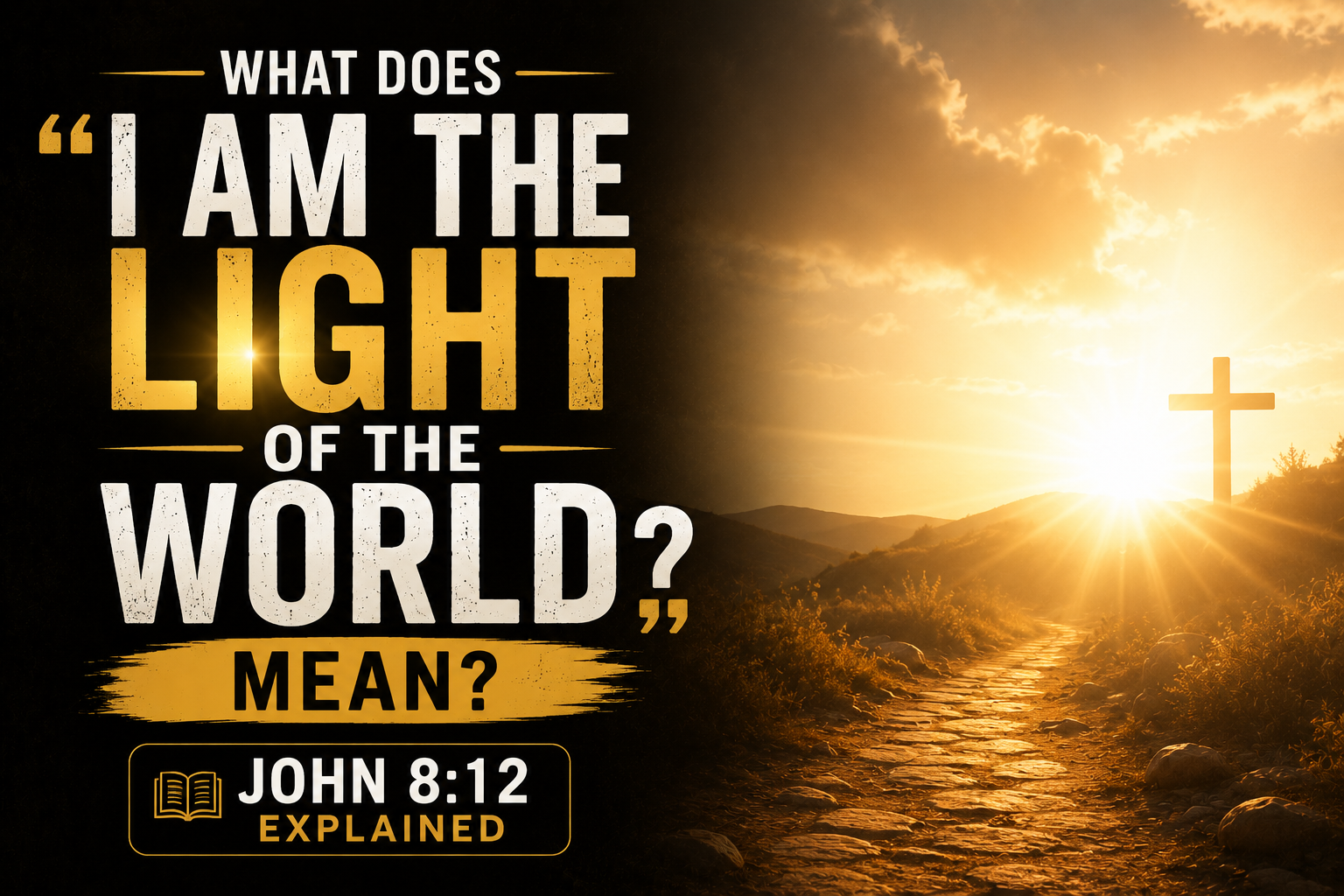 What Does 'I Am the Light of the World' Mean? John 8:12 Explained