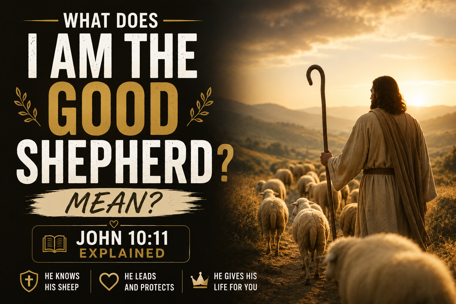 What Does 'I Am the Good Shepherd' Mean? John 10:11 Explained