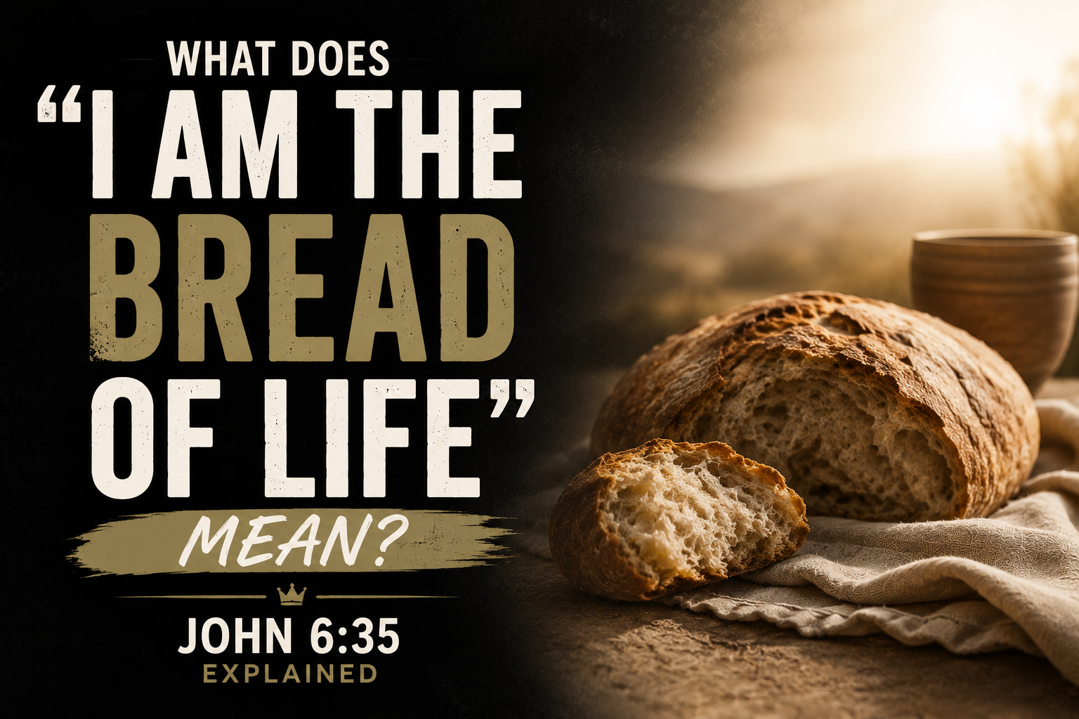 What Does 'I Am the Bread of Life' Mean? John 6:35 Explained
