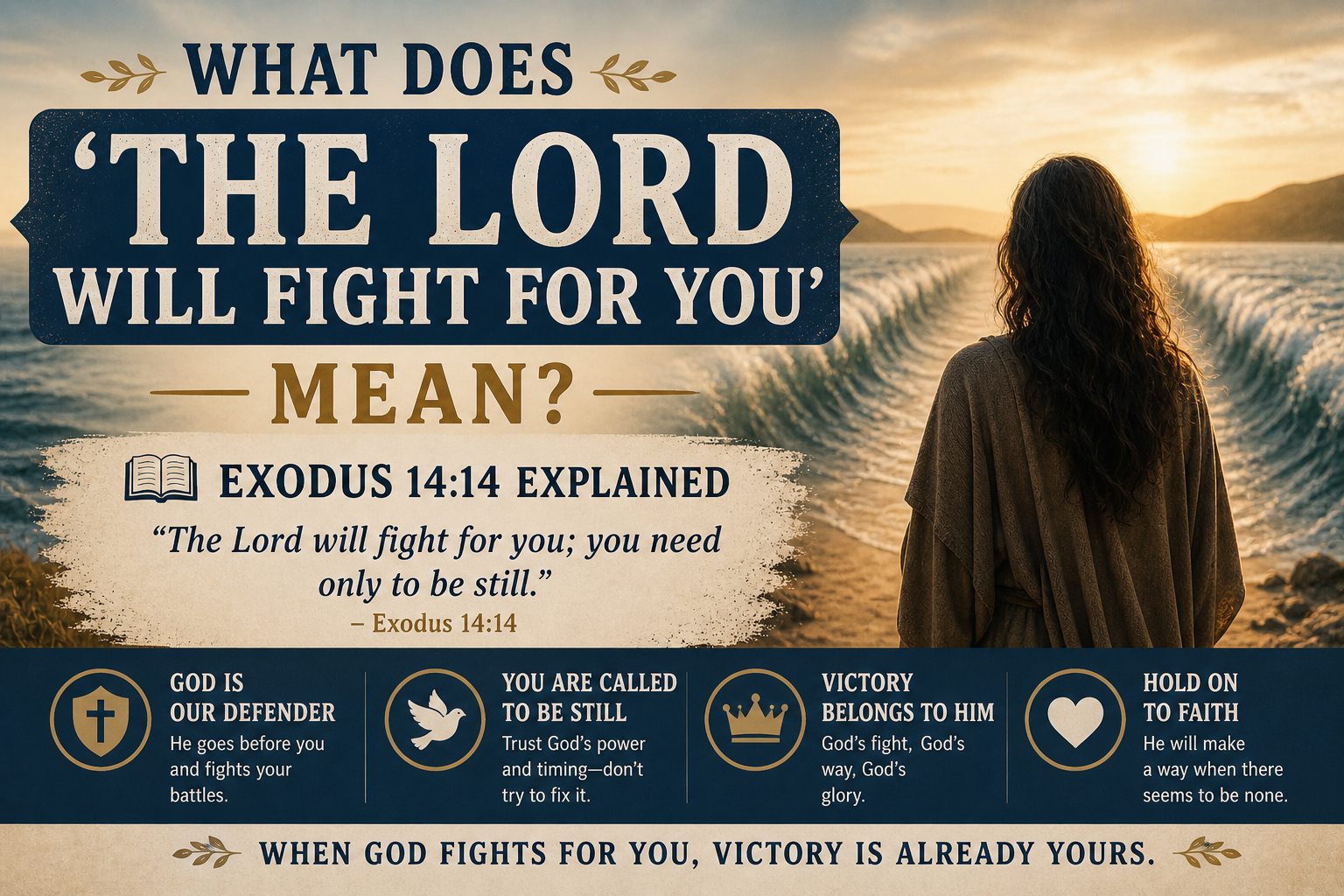 What Does 'The Lord Will Fight For You' Mean? Exodus 14:14 Explained