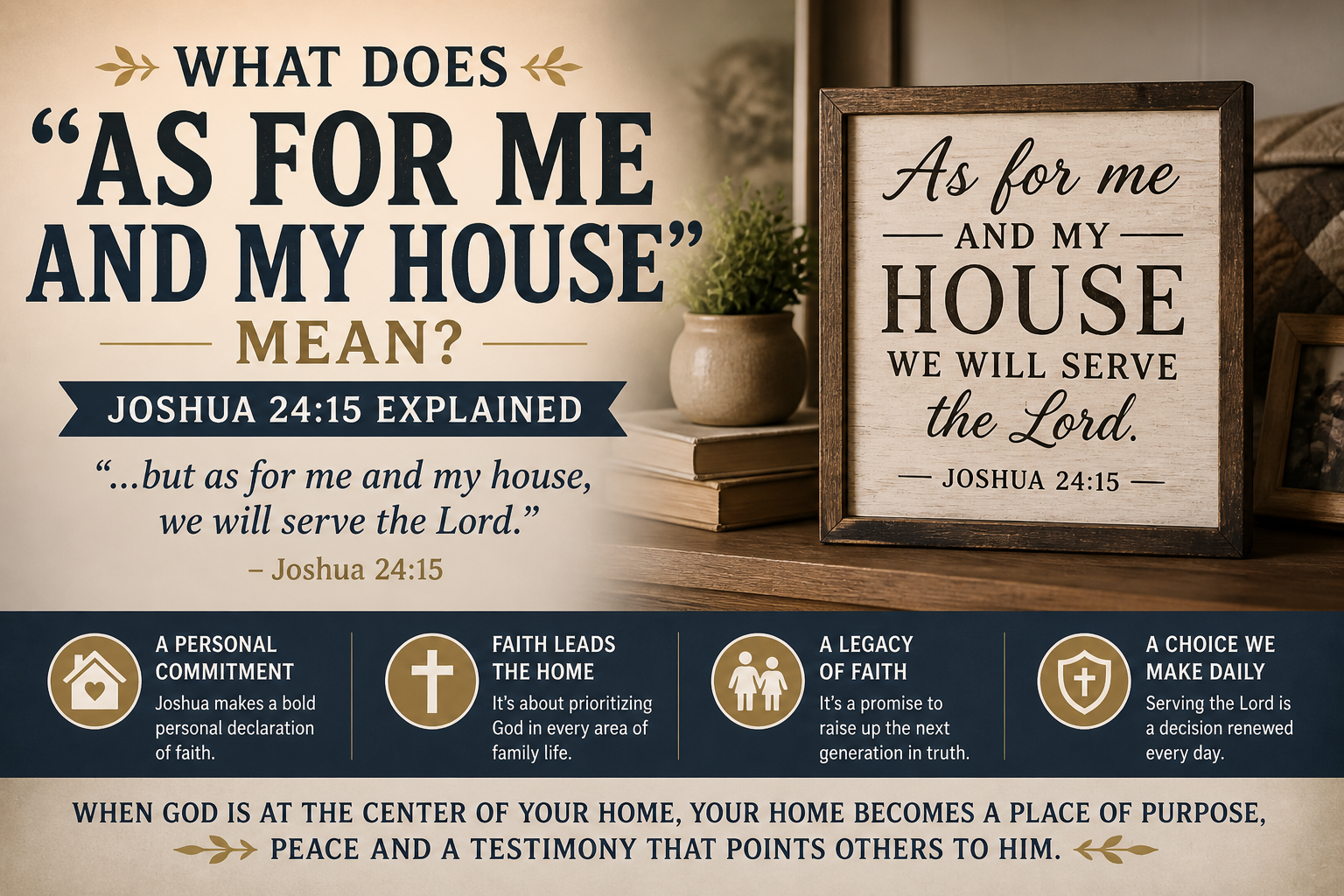 What Does 'As For Me and My House' Mean? Joshua 24:15 Explained