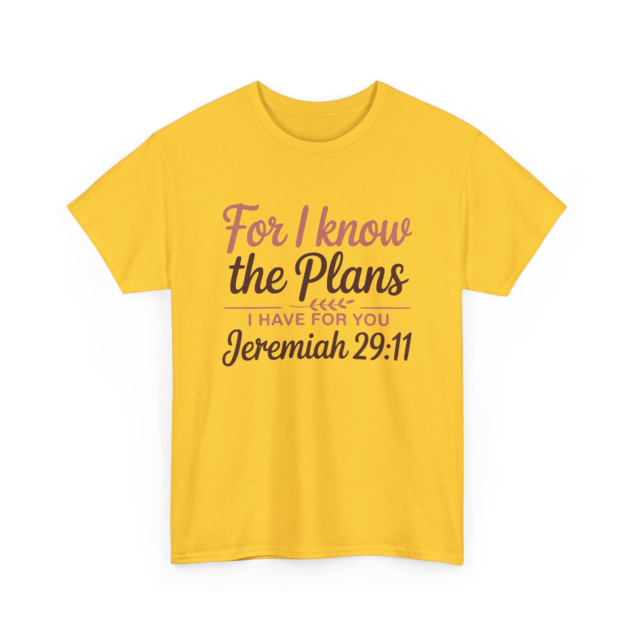 Jeremiah 29:11 Shirt — For I Know the Plans