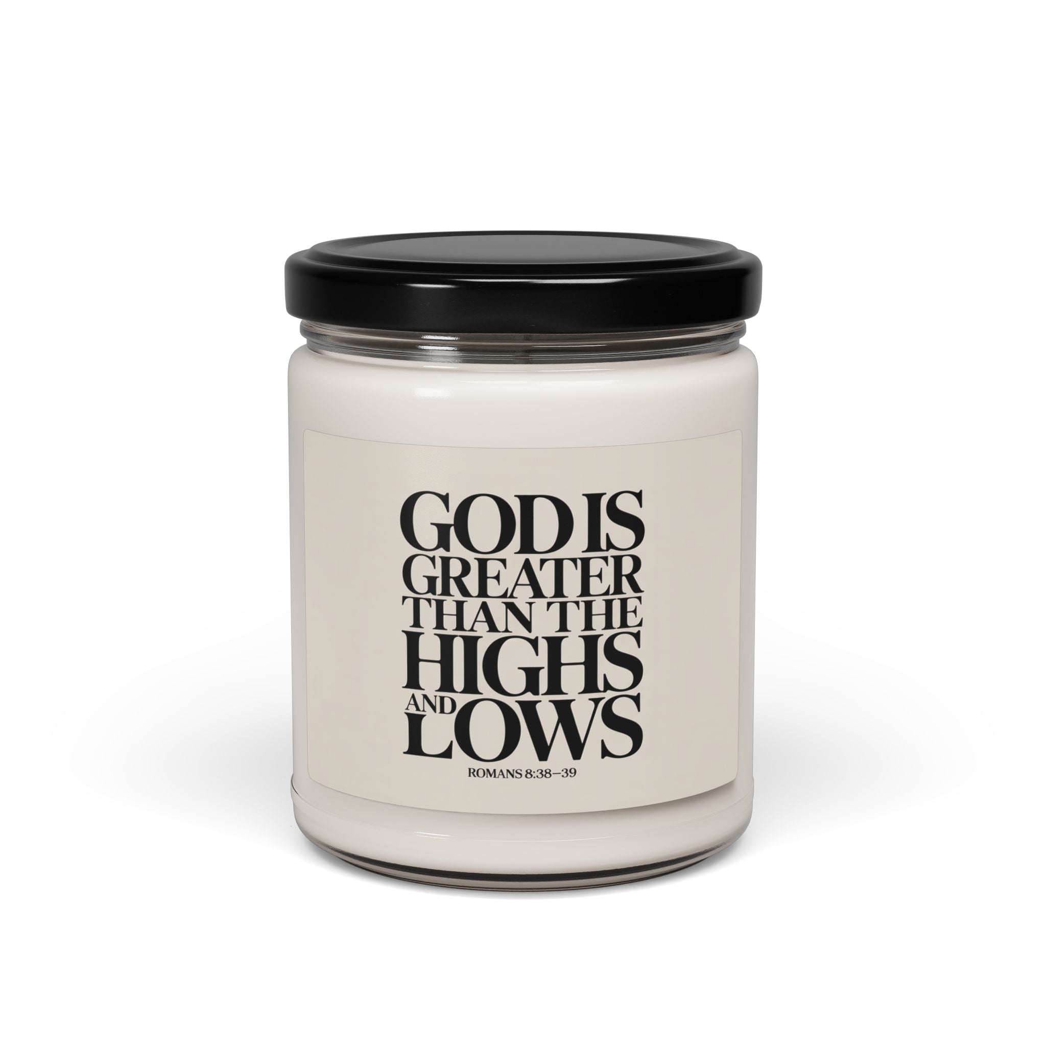 faith based candle for comfort and strength
