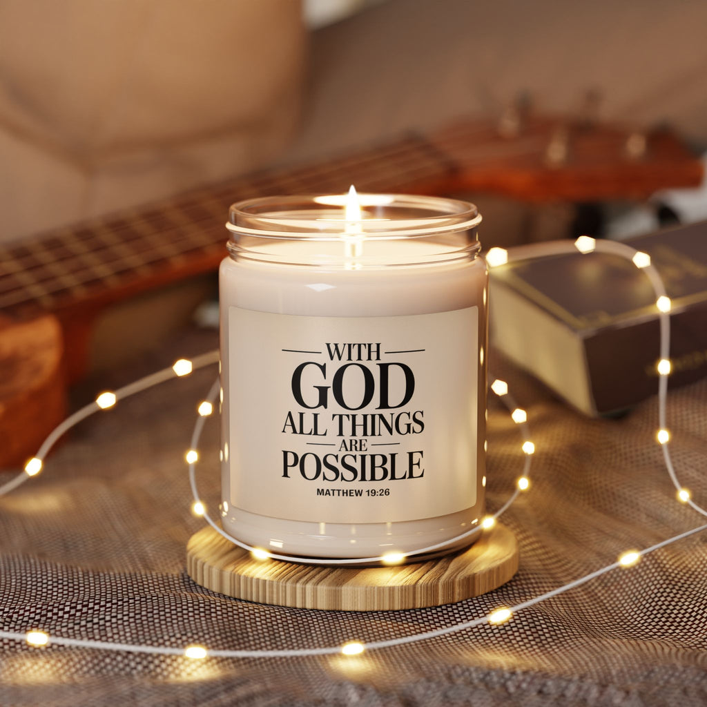 faith based inspirational candle
