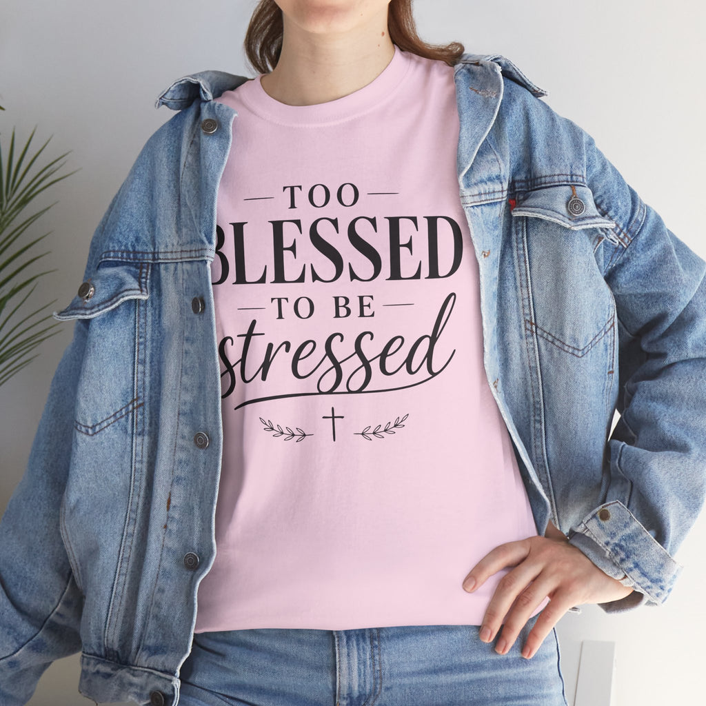 Too Blessed To Be Stressed T-Shirt