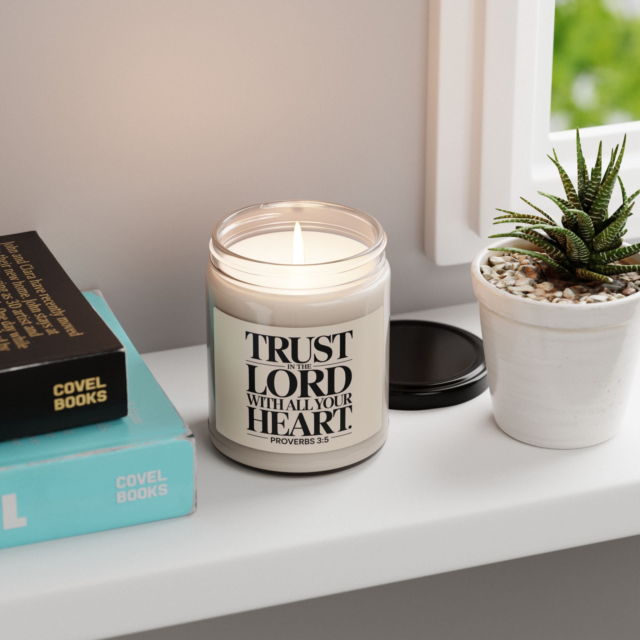 Trust In The Lord With All Your Heart Candle