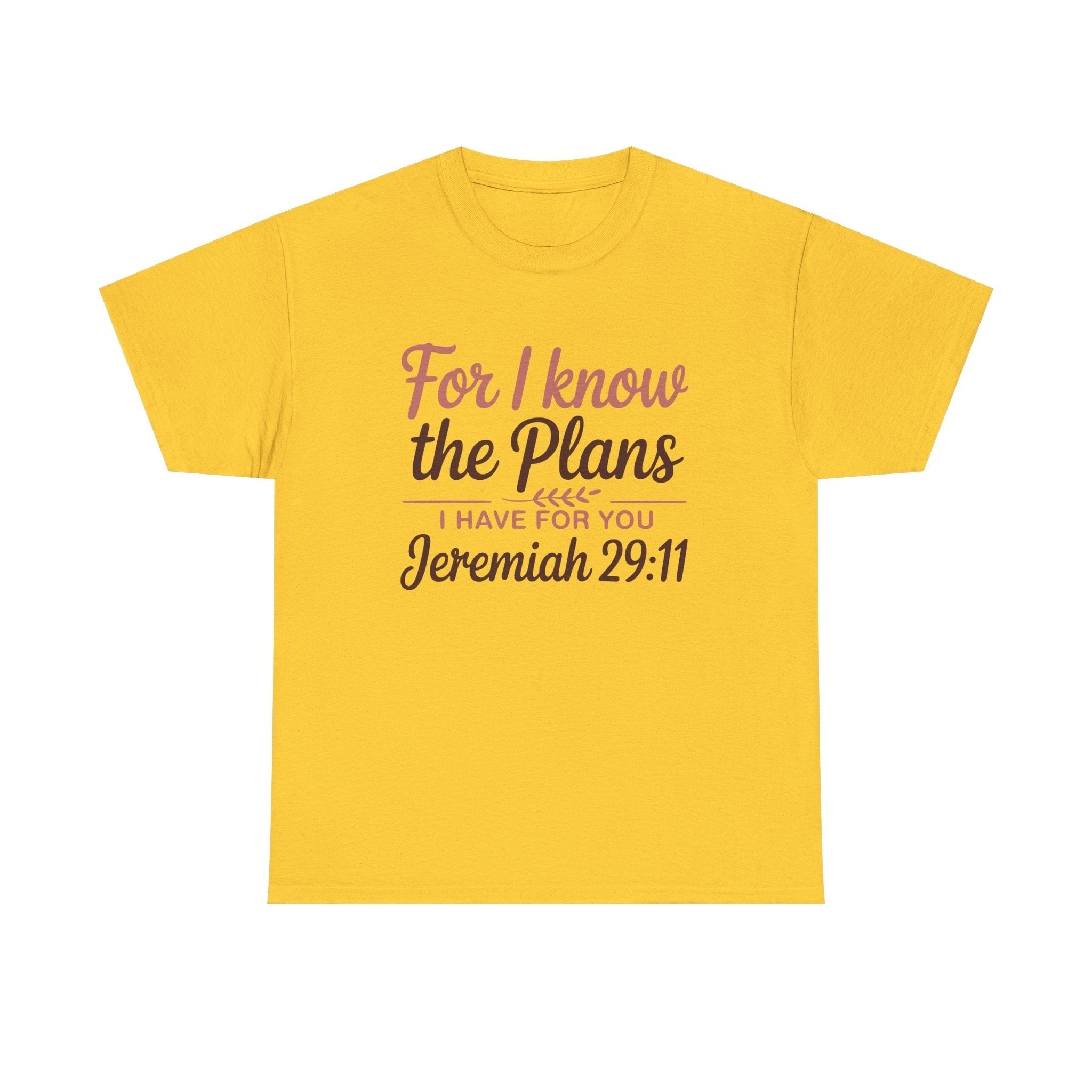 Jeremiah 29:11 Shirt — For I Know the Plans