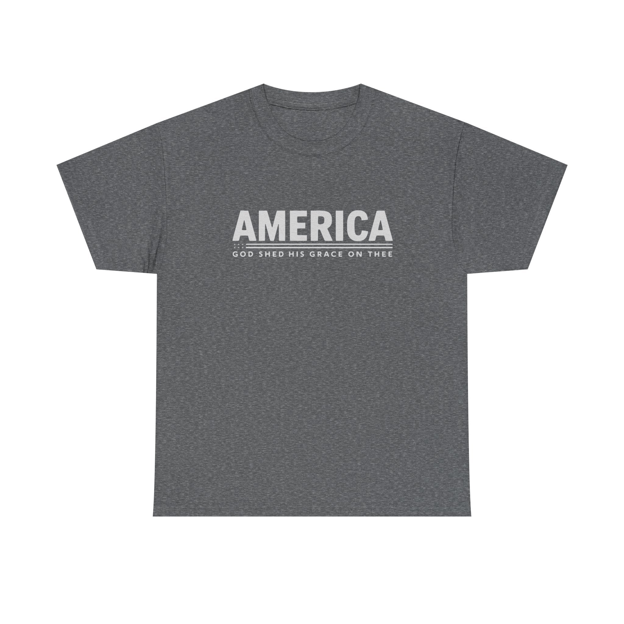 Christian patriotic shirt with America text and grace message