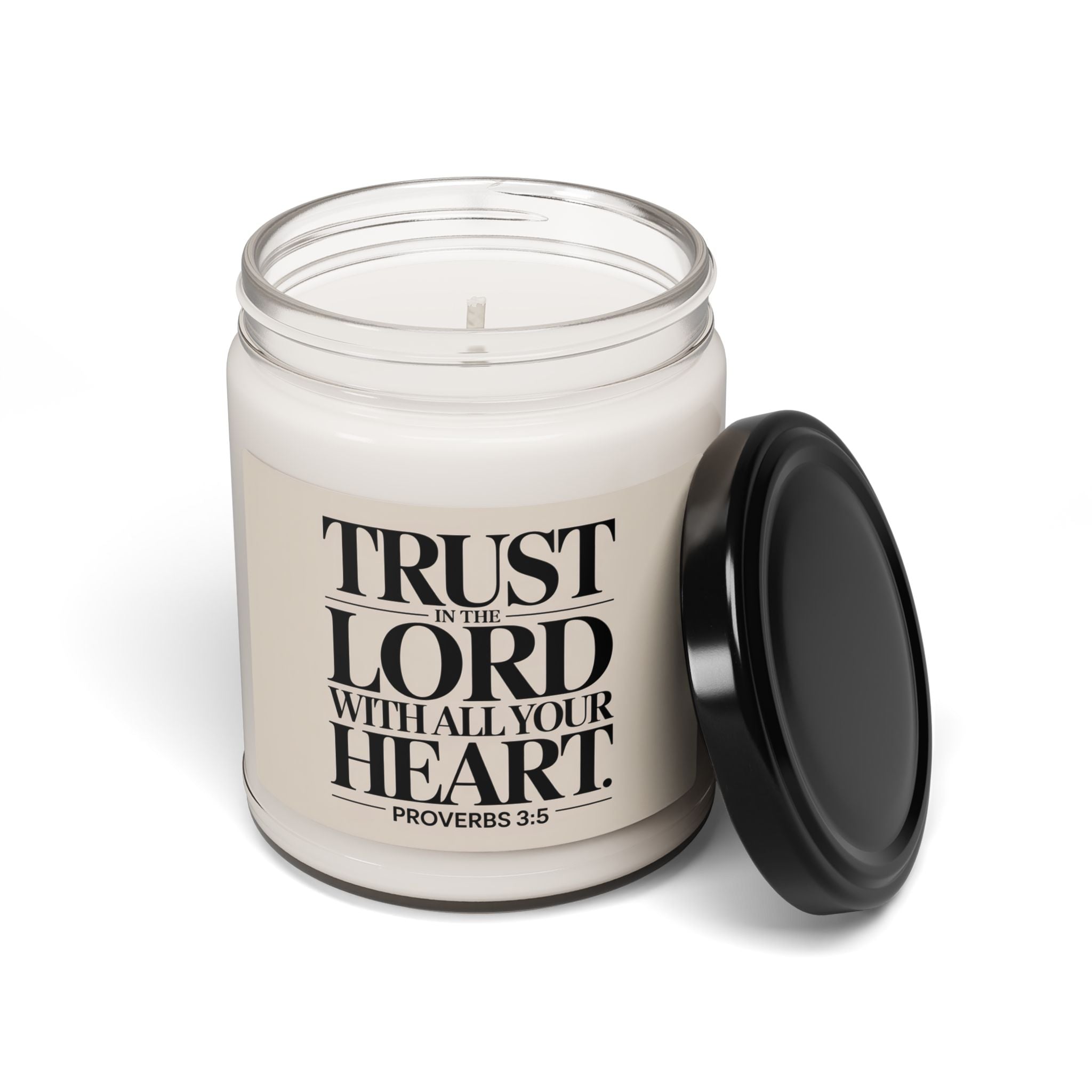 Trust In The Lord With All Your Heart Candle