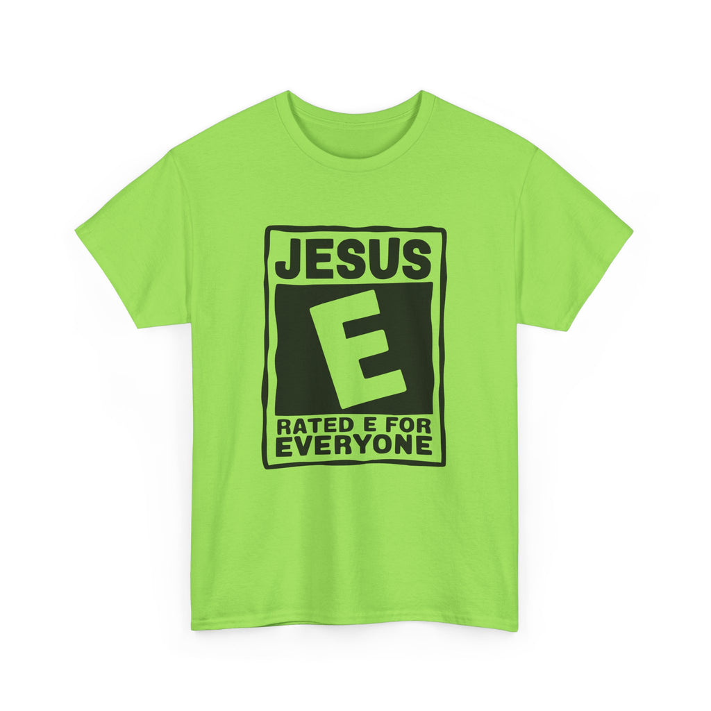 Jesus rated E for everyone t shirt
