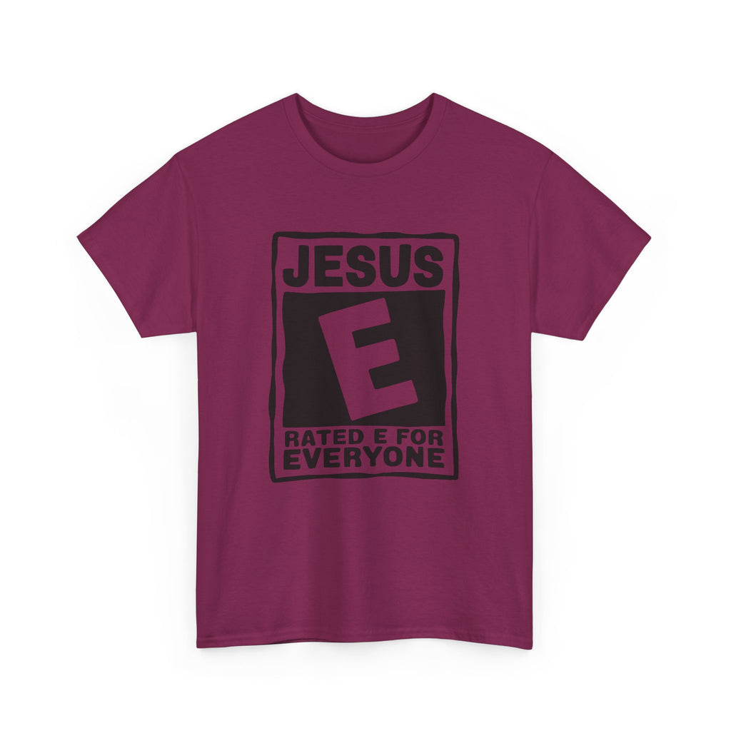 Jesus rated E for everyone t shirt