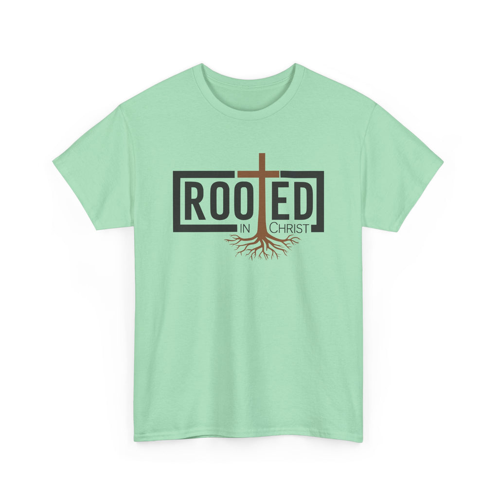 rooted in Christ t shirt