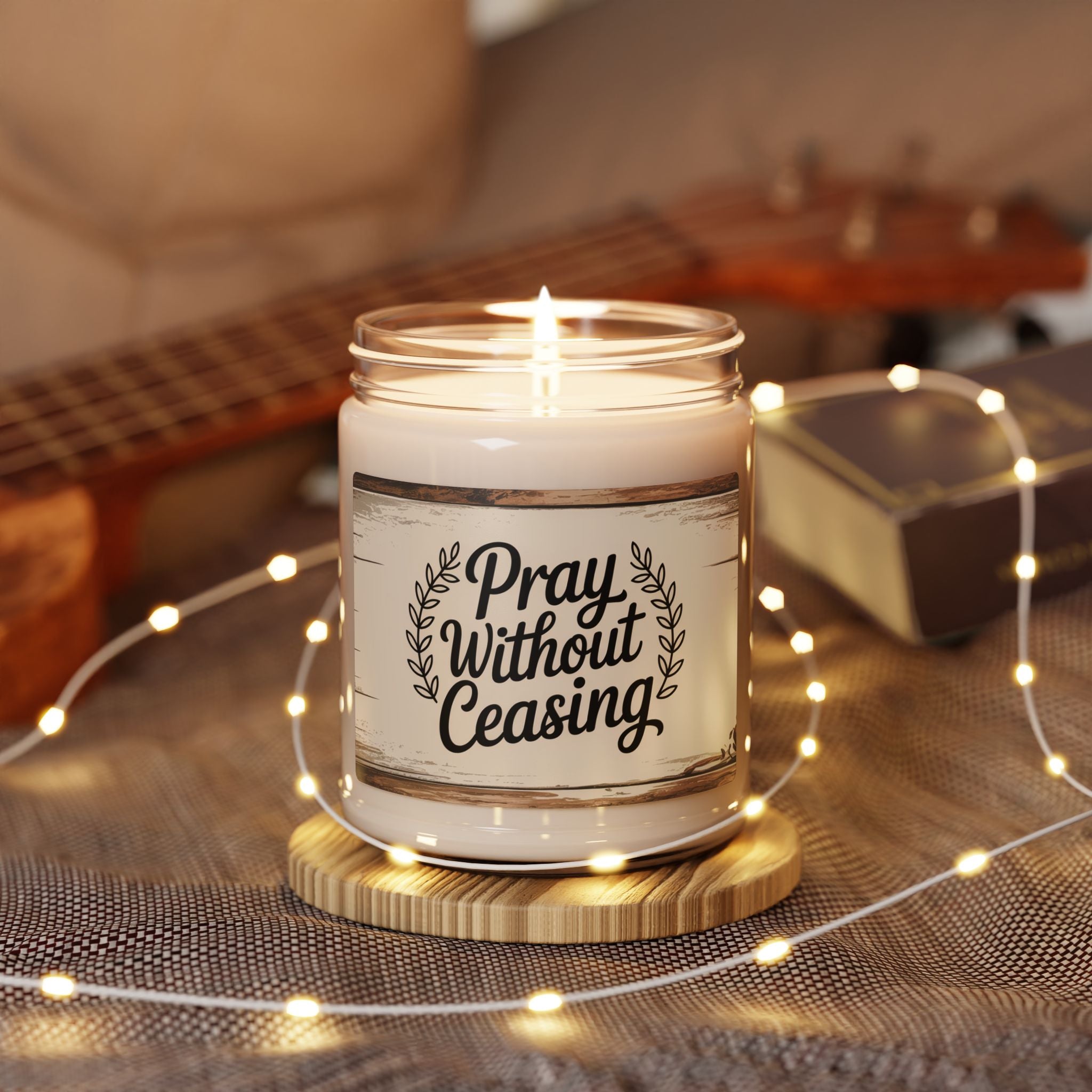soy wax prayer candle Christian gift