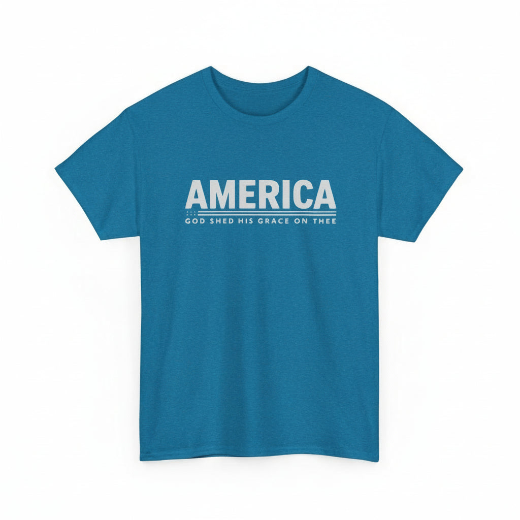 America God Shed His Grace On Thee Christian Shirt