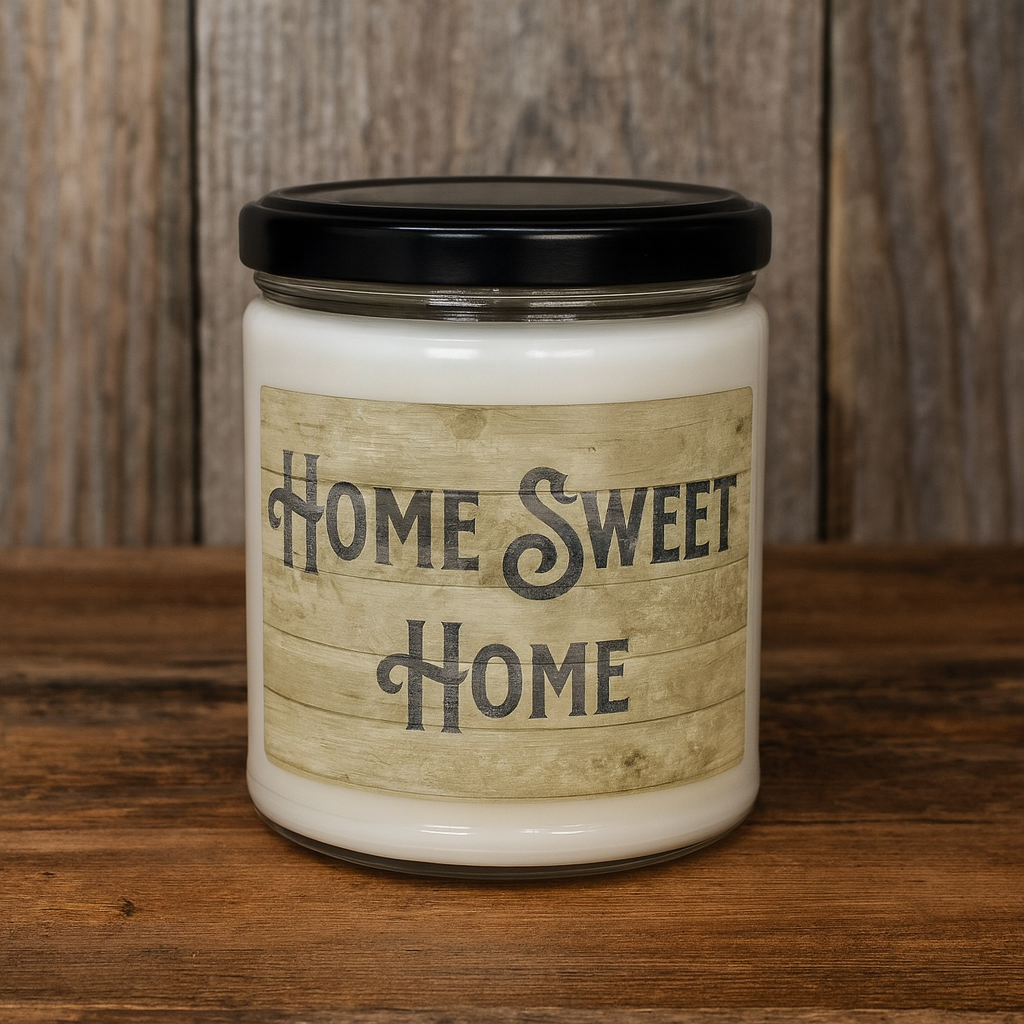 Home Sweet Home Candle cozy farmhouse style