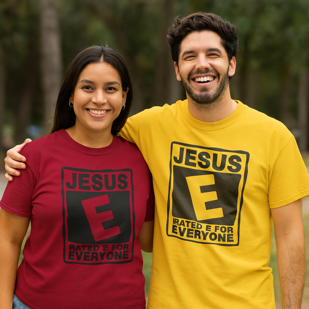 Jesus Rated E for Everyone Shirt | Christian Faith Tee
