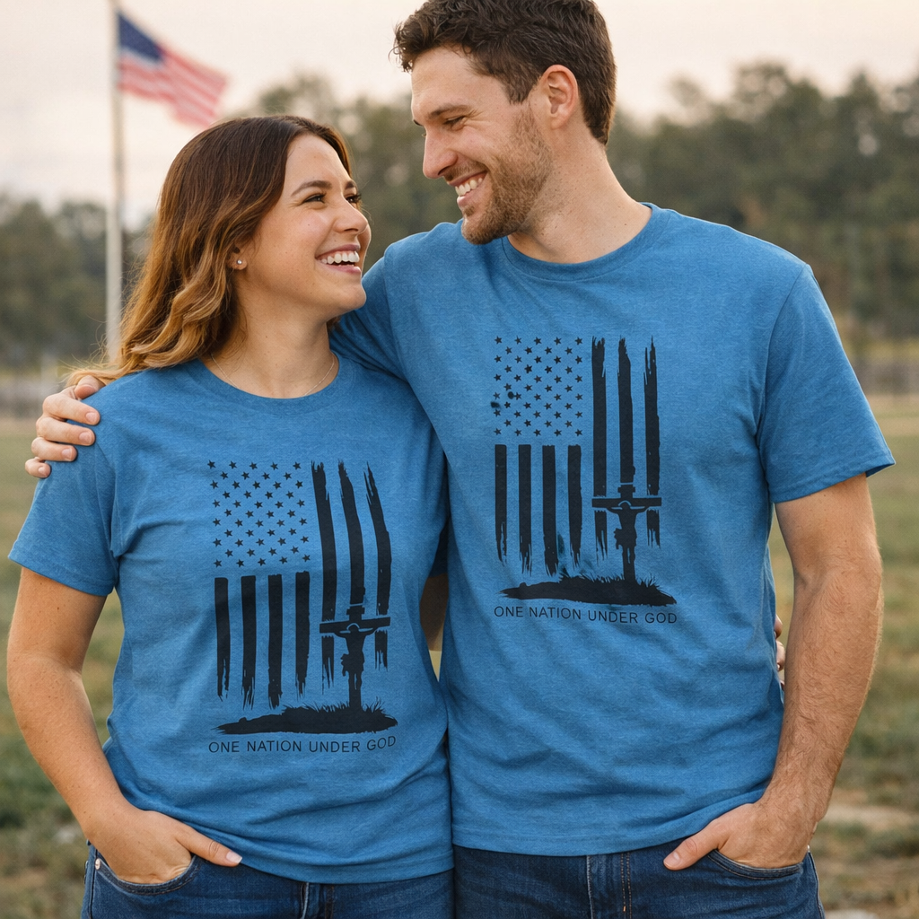 One Nation Under God Christian T-Shirt – Bold Patriotic Faith Shirt