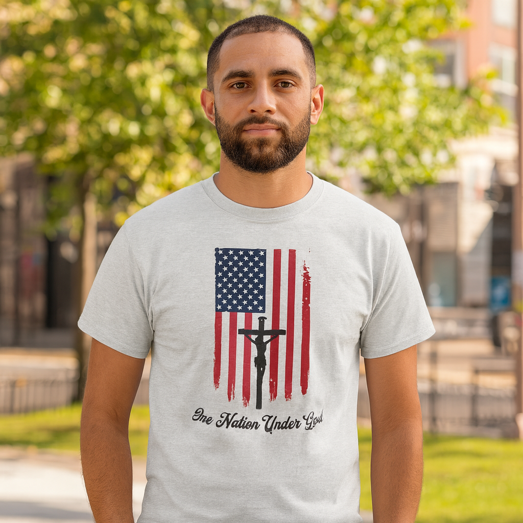 One Nation Under God T Shirt – Patriotic Christian Tee