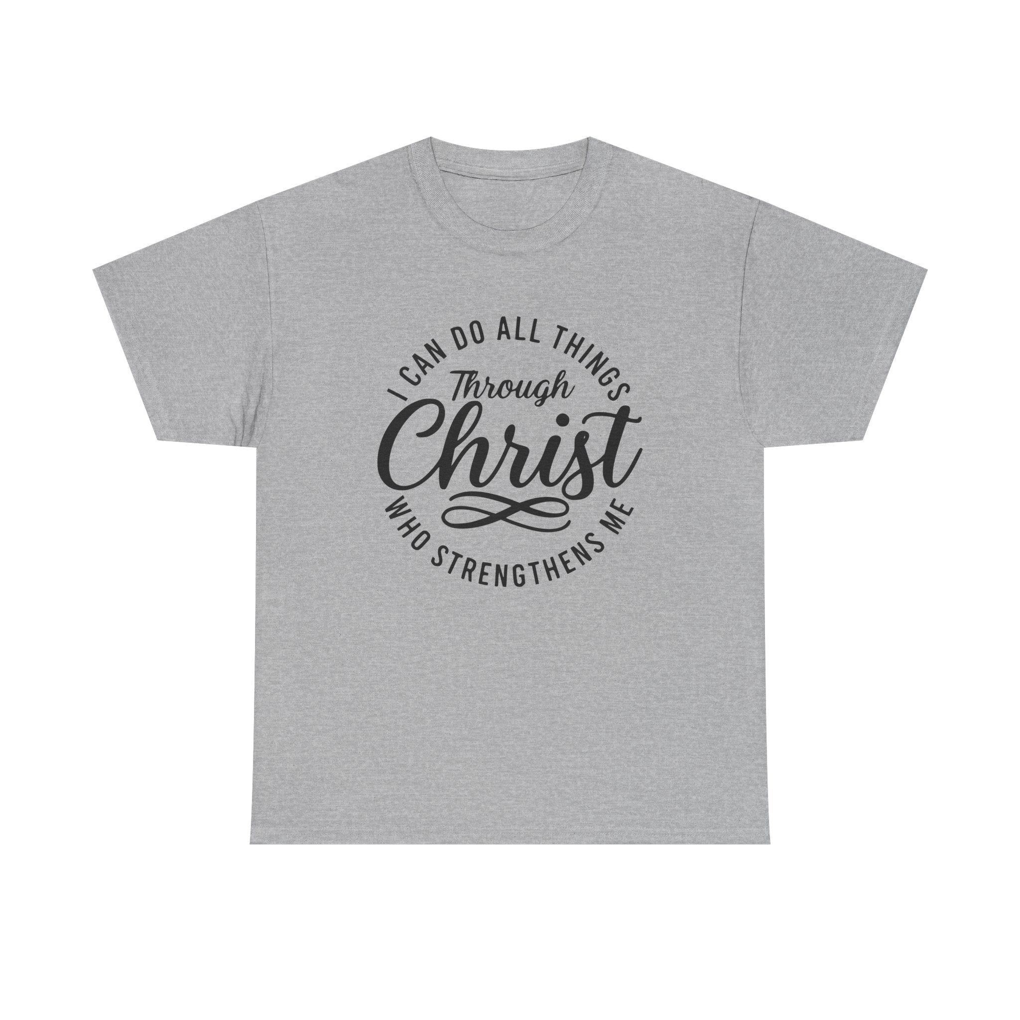 Philippians 4:13 Christian t shirt in soft cotton