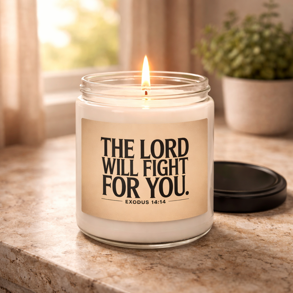 The Lord Will Fight for You Candle – Exodus 14:14