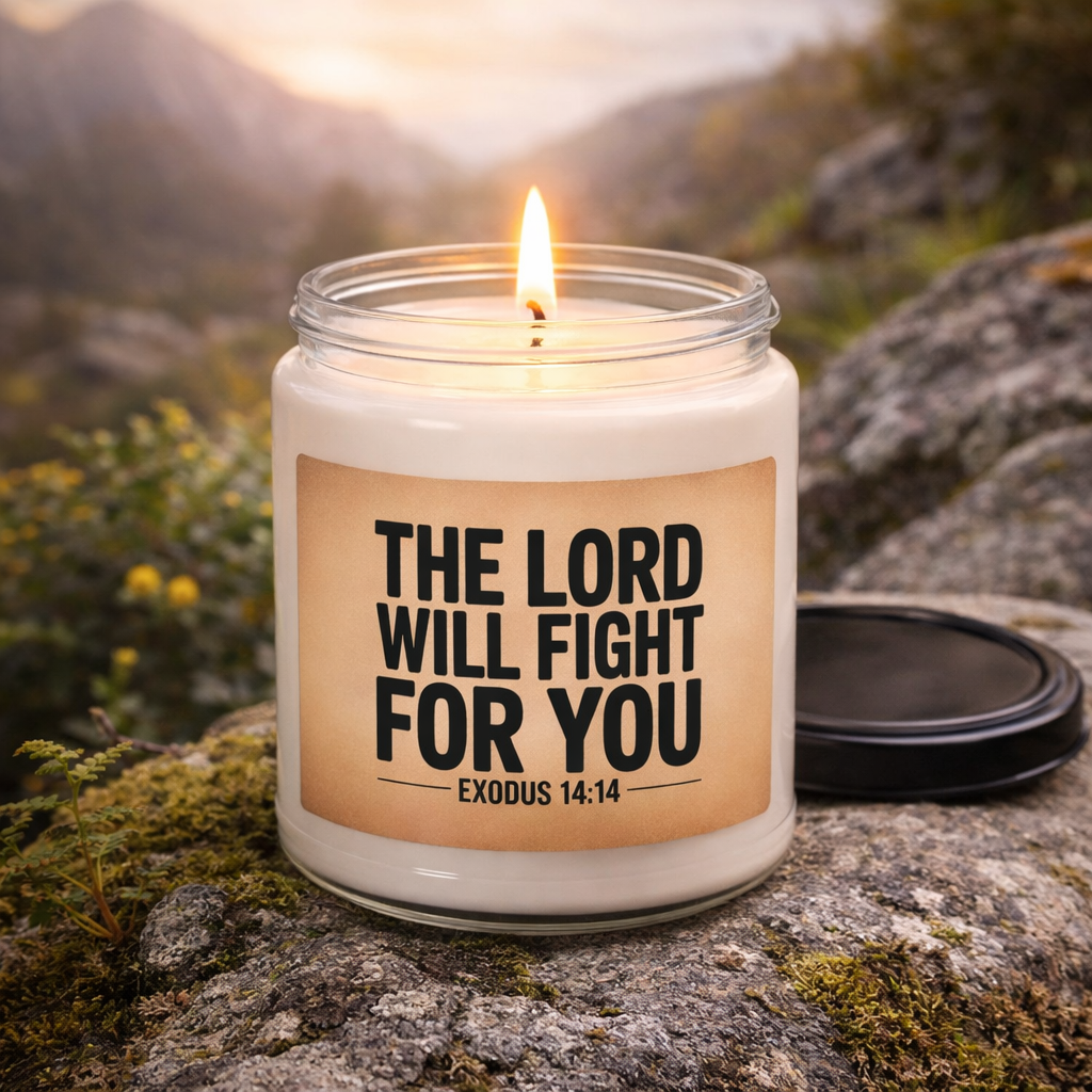 The Lord Will Fight for You Candle – Exodus 14:14
