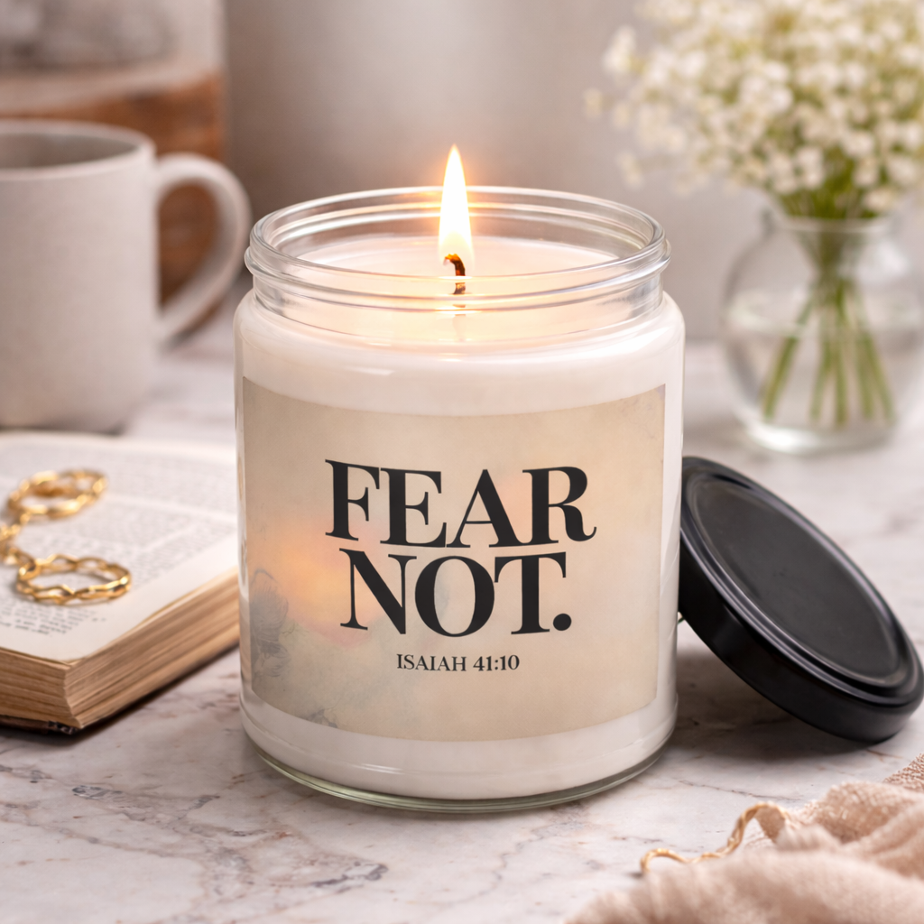 candle that says fear not