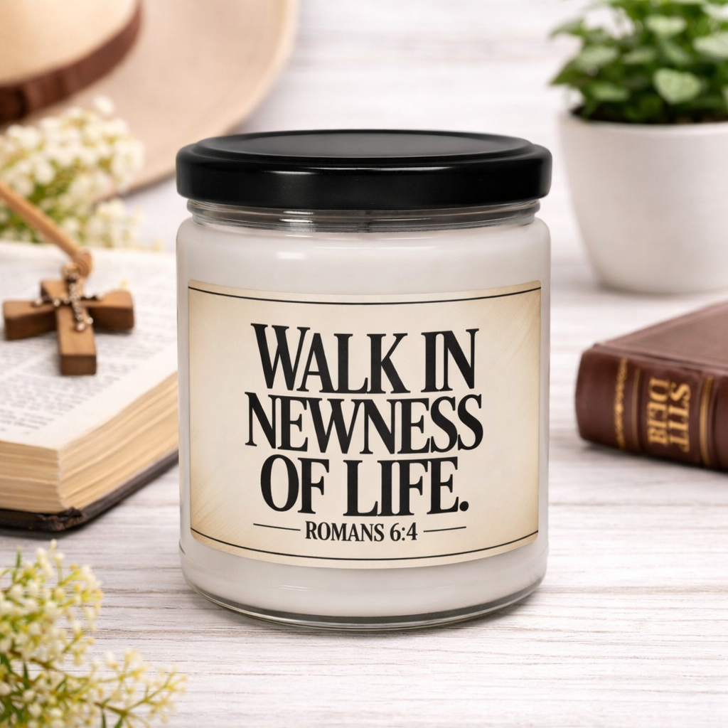 pray without ceasing candle with bible verse design